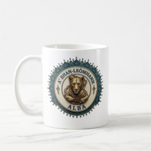 El León. Taza de café de Escocia
