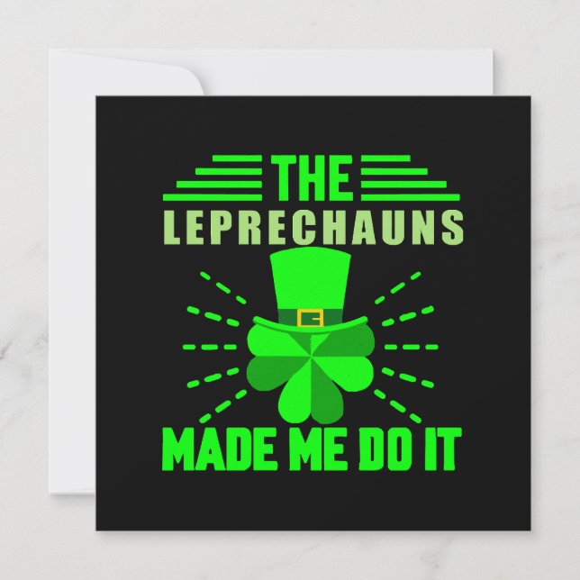 El Leprechauns me hizo hacerlo (Anverso)