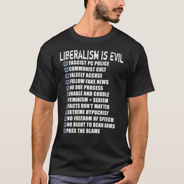 El liberalismo es malo con la camiseta de las casi (Anverso)