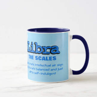 El libra "las escalas" ventila la taza astrológica