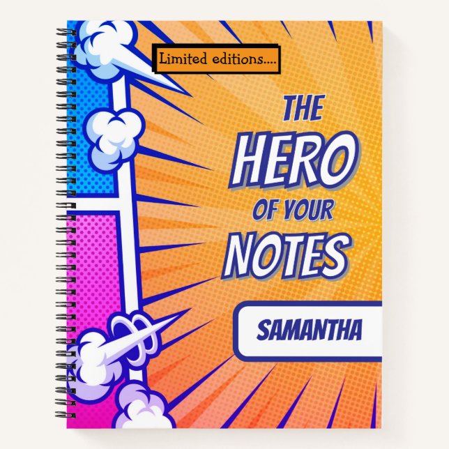 El libro de historietas superhéroe cool nombre per (Anverso)