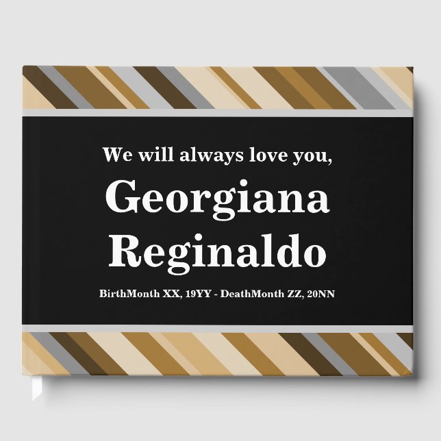 El libro de invitados conmemorativo y elegante (Anverso)