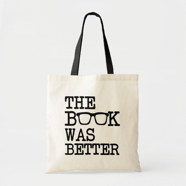 El libro era mejor bolsa de libros divertida (Frente)