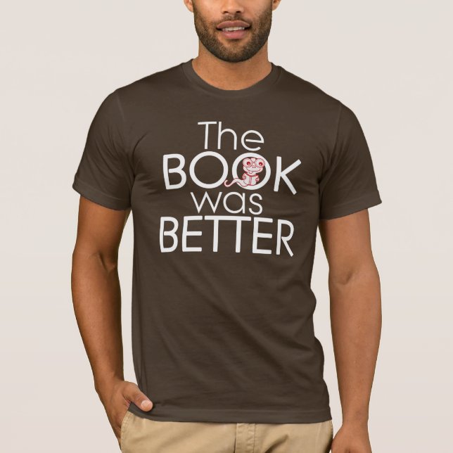 El LIBRO era una MEJOR CAMISETA gráfica (Anverso)