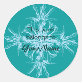 El Libro Pertenece A Los Pegatinas Florales