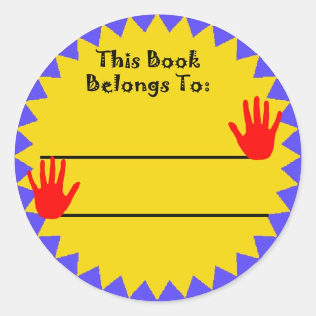 El libro pertenece al Pegatina (Anverso)