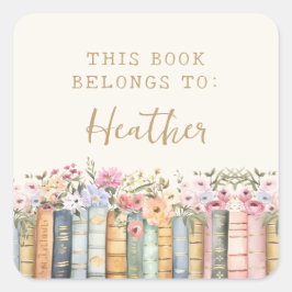 El Libro Pertenece Al Pegatina