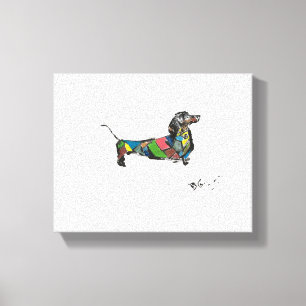 El lienzo de Dachshund