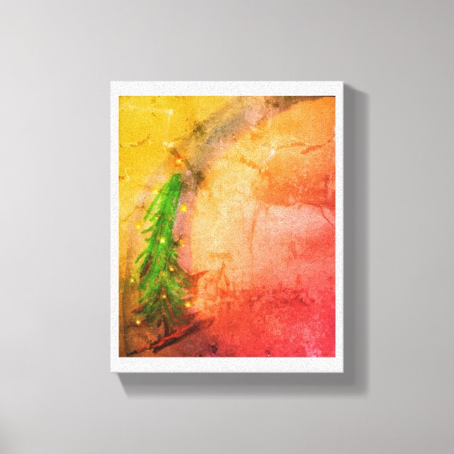 El lienzo mágico del árbol de Navidad alegra el ho (Anverso)