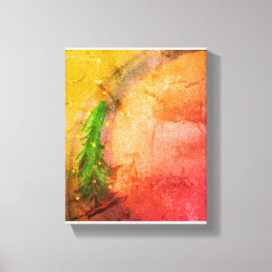 El lienzo mágico del árbol de Navidad alegra el ho