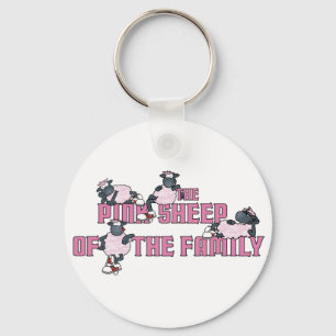El llavero rosado de las ovejas