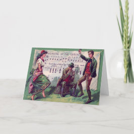 El llevar gitano irlandés de la plantilla verde