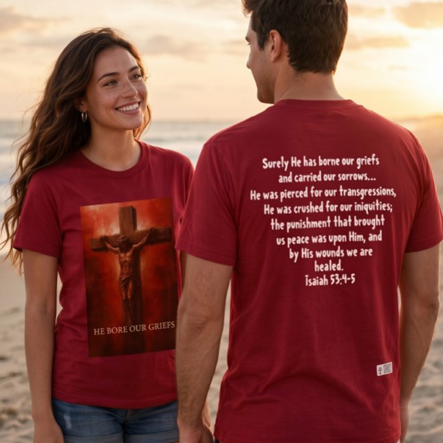 ✝️ Él Llevó Nuestros Dolores - Camiseta (Subido por el creador)