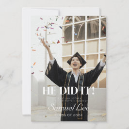 ÉL LO HIZO INVITACIÓN DEL PARTIDO DE GRADUACIÓN