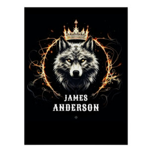 El Lobo Alfa. Añadir texto o nombre en el Poster