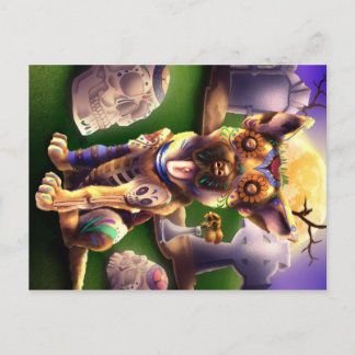 El lobo de la tarjeta postal pandilla al pastor al