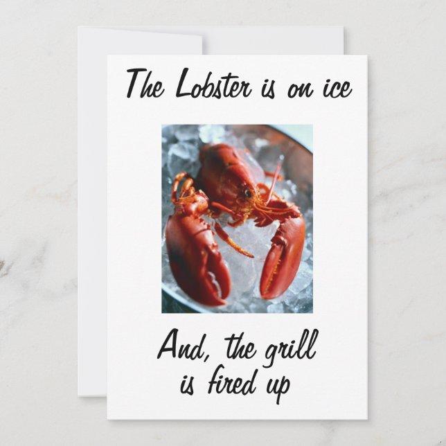 EL LOBSTER ESTÁ A INVITACIÓN DEL HIELO (Anverso)