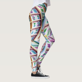 El loco Mah Jongg Tiles Leggings