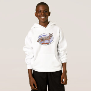 El logo de Island Fox Kids Classic Hoodie White o