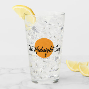 El logotipo de bebidas del Sol de medianoche