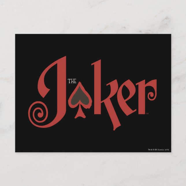 El logotipo de la tarjeta de juego del Joker (Anverso)
