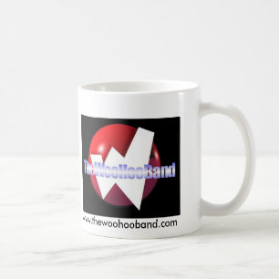 El logotipo de la taza de café de la banda de Hoo