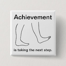 El logro está tomando el siguiente paso Botón