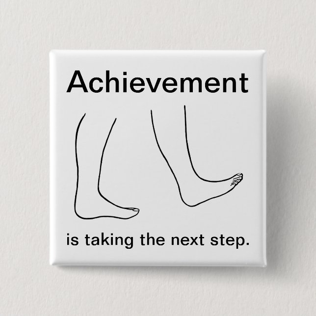 El logro está tomando el siguiente paso Botón (Anverso)