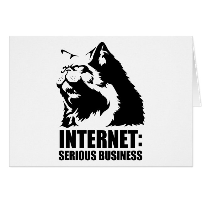 el lolcat el Internet es negocio serio (Anverso (Horizontal))