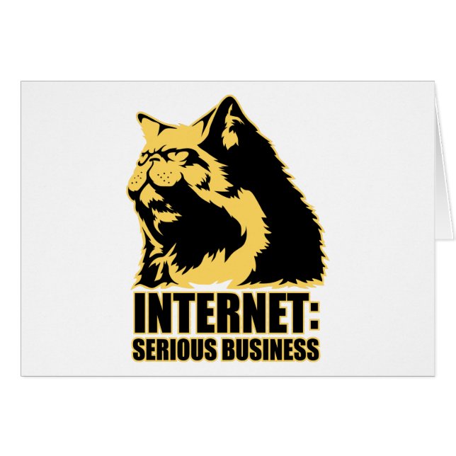 el lolcat el Internet es negocio serio (Anverso (Horizontal))