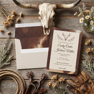 El Longhorn: Invitación de Boda