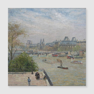 El Louvre, Primavera  Camille Pissarro  