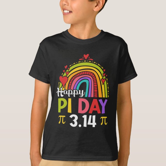 El maestro de la camiseta del Día Pi, Rainbow, es  (Anverso)