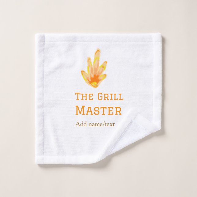 El maestro de la parrilla agrega el nombre de la c (Toallita)