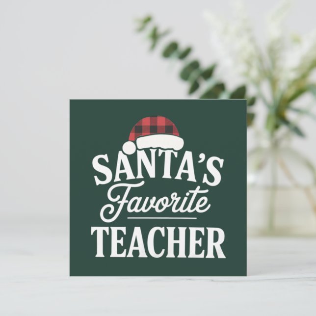 El maestro favorito de Santa Navidad enseña a los  (Anverso de pie)