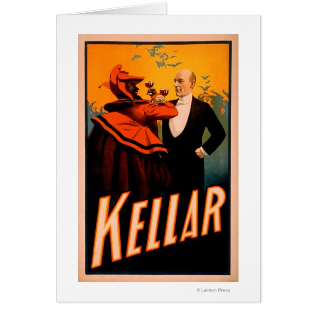 El mago kelar bebiendo vino con el diablo (Frente)