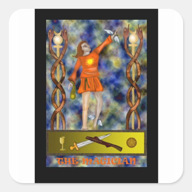 El mago - Pegatina (Anverso)