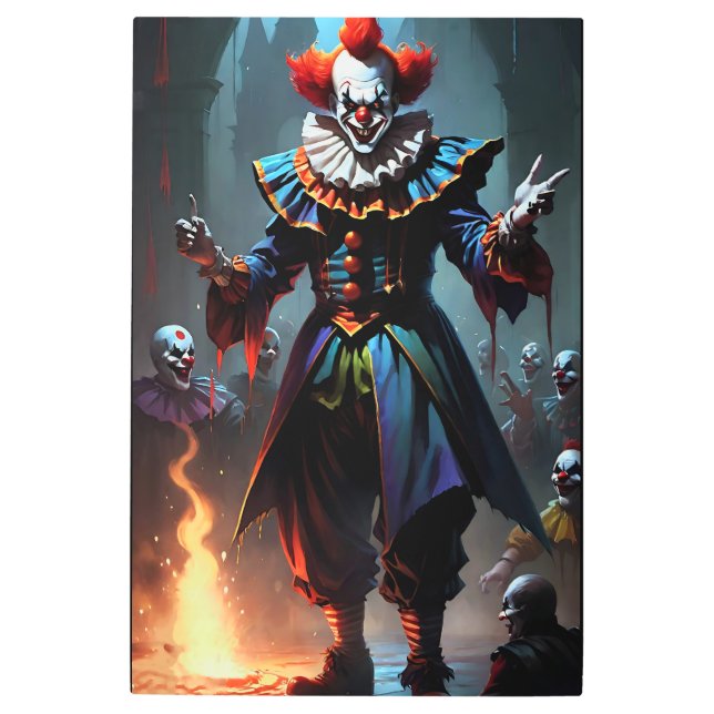 El mal payaso del arte de la pared Metalizado (Anverso)