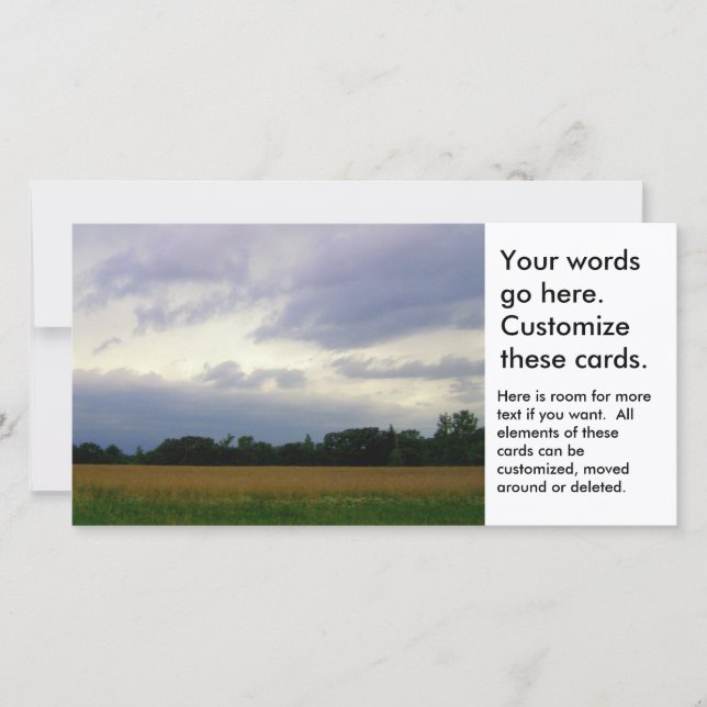 El mal tiempo que se acerca a los campos de cultiv (Anverso)