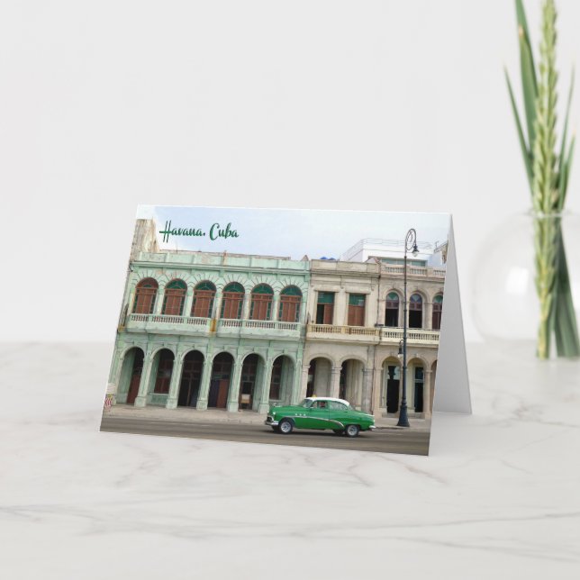 El Malecón, La Habana, Cuba - tarjeta (Anverso)