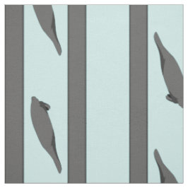 El Manatee raya la tela verde azulada gris