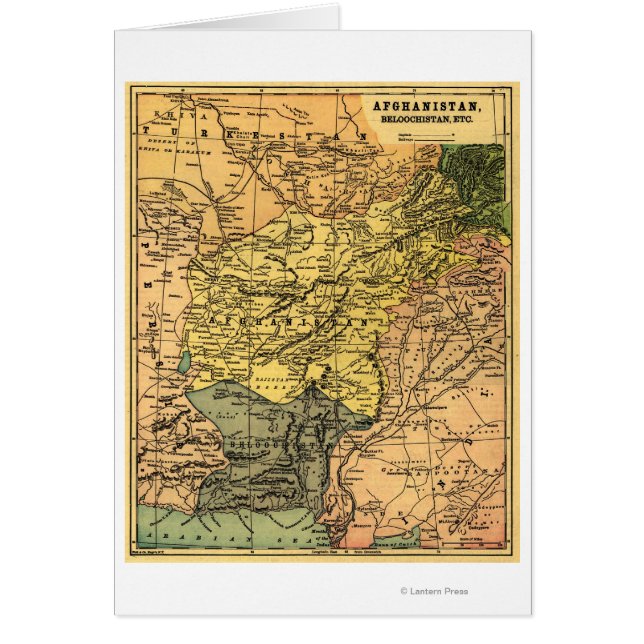 El mapa de Afganistán y los países vecinos (Frente)