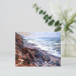 El mar de Pourville por Monet, postal