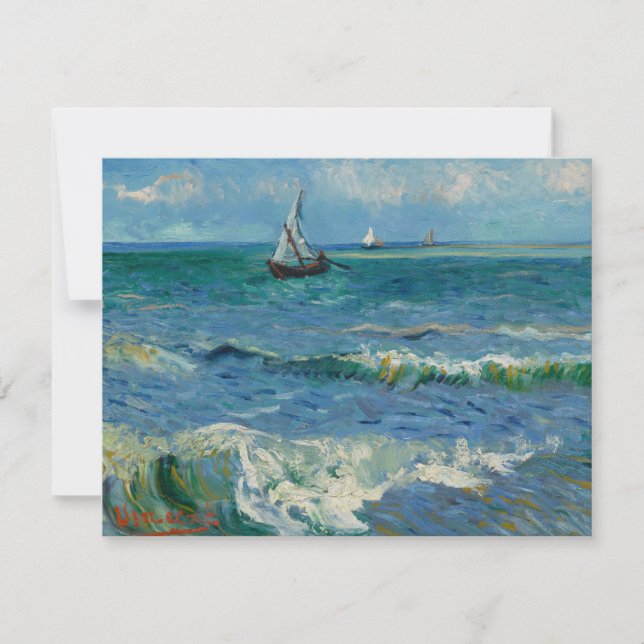 El mar en Les Saintes Maries de la Mer | Van Gogh (Anverso)