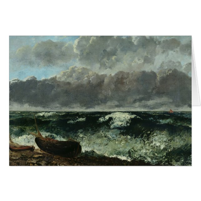 El mar tempestuoso o, la onda, 1870 (Anverso (Horizontal))