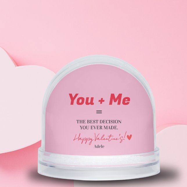 El Marido Es Un Corazón Rojo Único Y Gracioso (Husband To Be Unique Funny Red Heart Snow Globes)