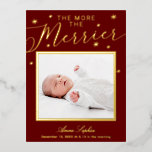 El Más Divertido Anuncio de Nacimiento de Navidad<br><div class="desc">Linda caligrafía,  tarjeta postal de anuncio de nacimiento de bebé en Navidad. Fácil de personalizar con tus datos. POR FAVOR TEN EN CUENTA: Para asistencia en pedidos,  envío,  información del producto,  etc.,  contacta directamente con el Servicio de Atención al Cliente de Zazzle.</div>