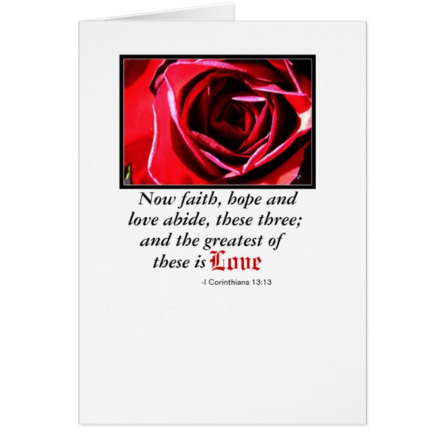 El más grande de éstos es amor (Frente)