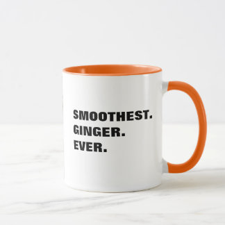 "El más liso. Jengibre. Nunca." taza del gato del