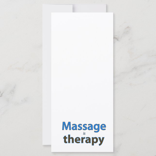 El masaje es terapia (Anverso)